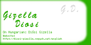 gizella diosi business card